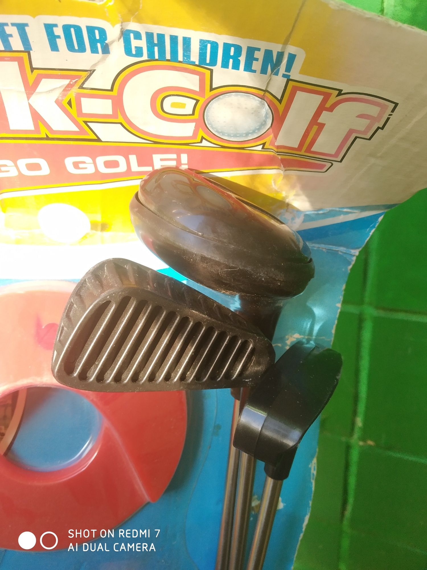 Детская игрушка детский гольф с клюшками мячиками
