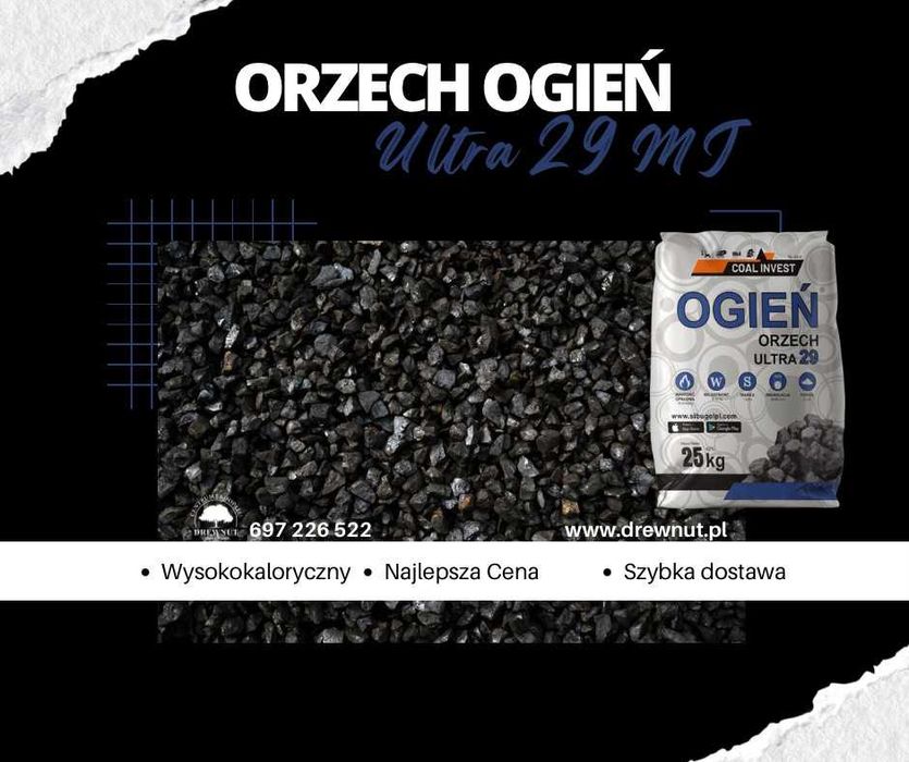 Węgiel Orzech Ogień Ultra worek 25kg