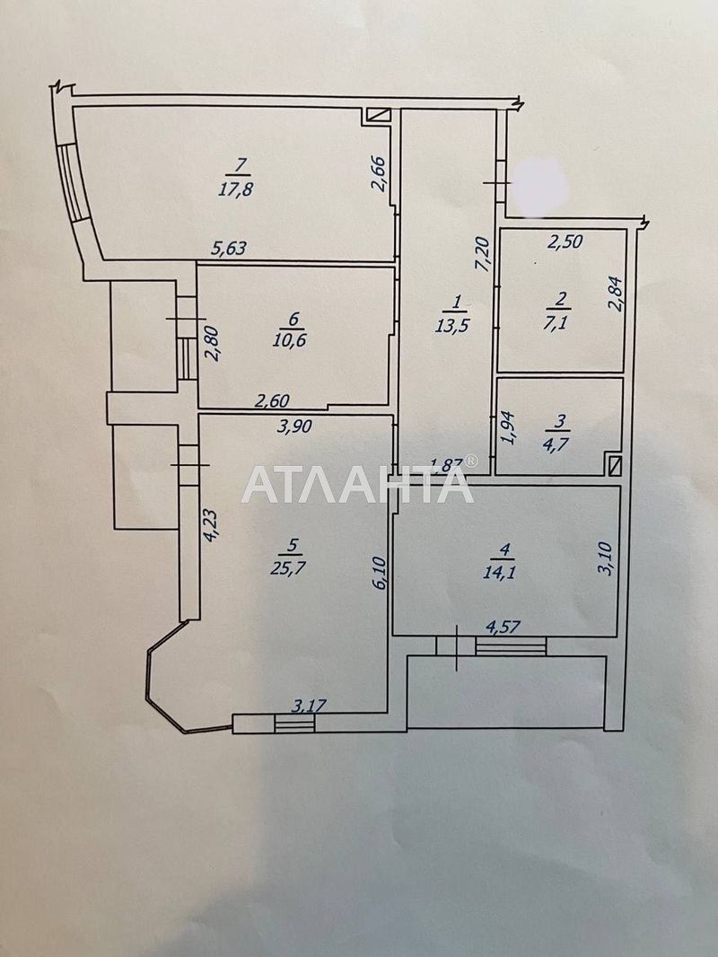 В продаже просторная 3-комнатная квартира в ЖК Гагаринский/Гагаринское