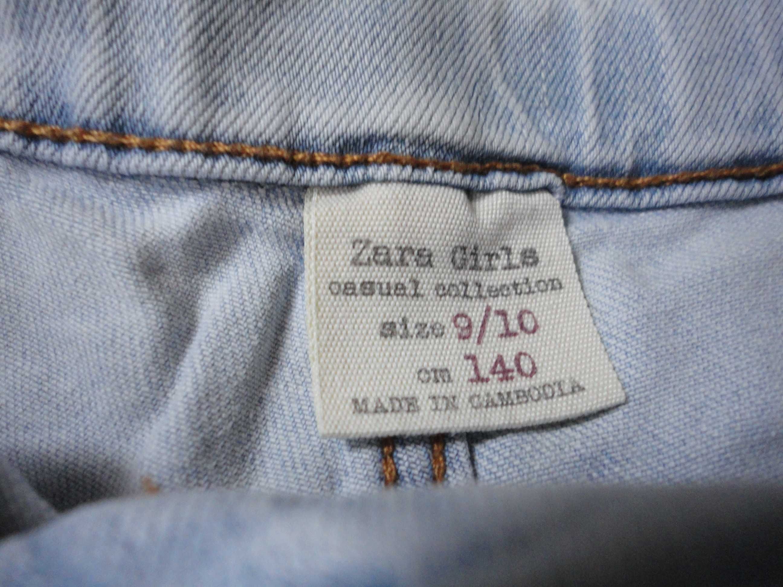 Calção ganga + blusa ZARA 9/10 anos - Envio grátis