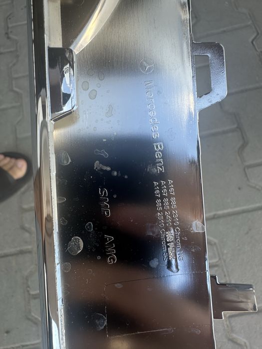 Накладка переднього бампера нижня w167 v167 gle amg