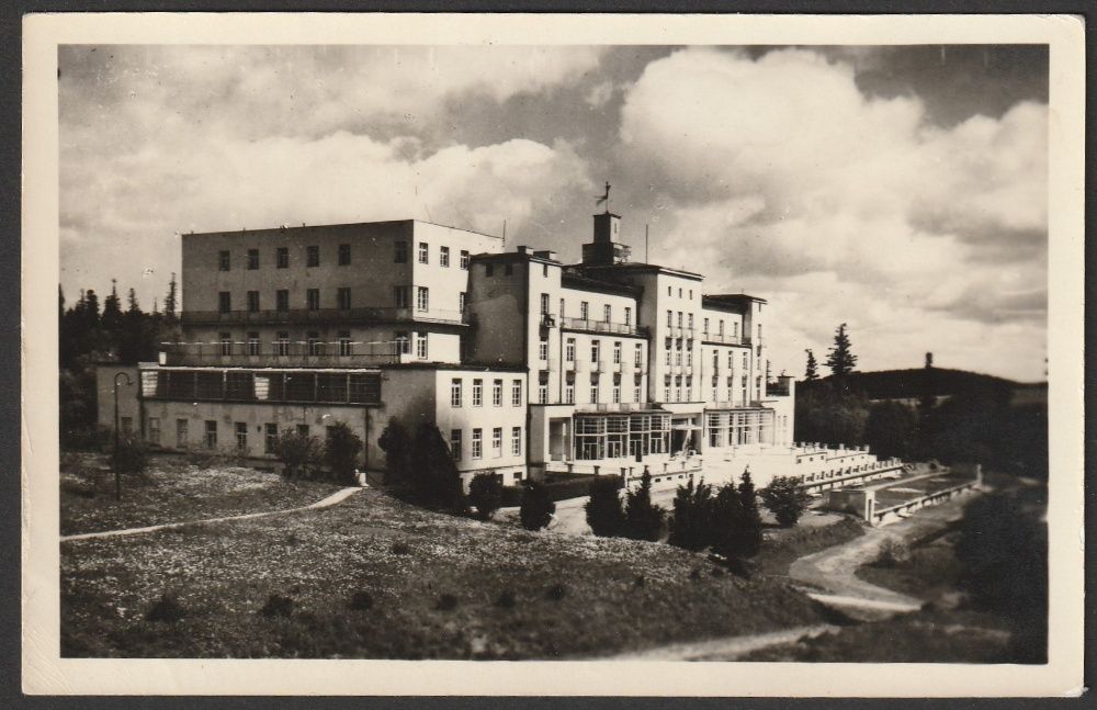 pocztówka - Iwonicz Zdrój - 1956 - sanatorium Excelsior