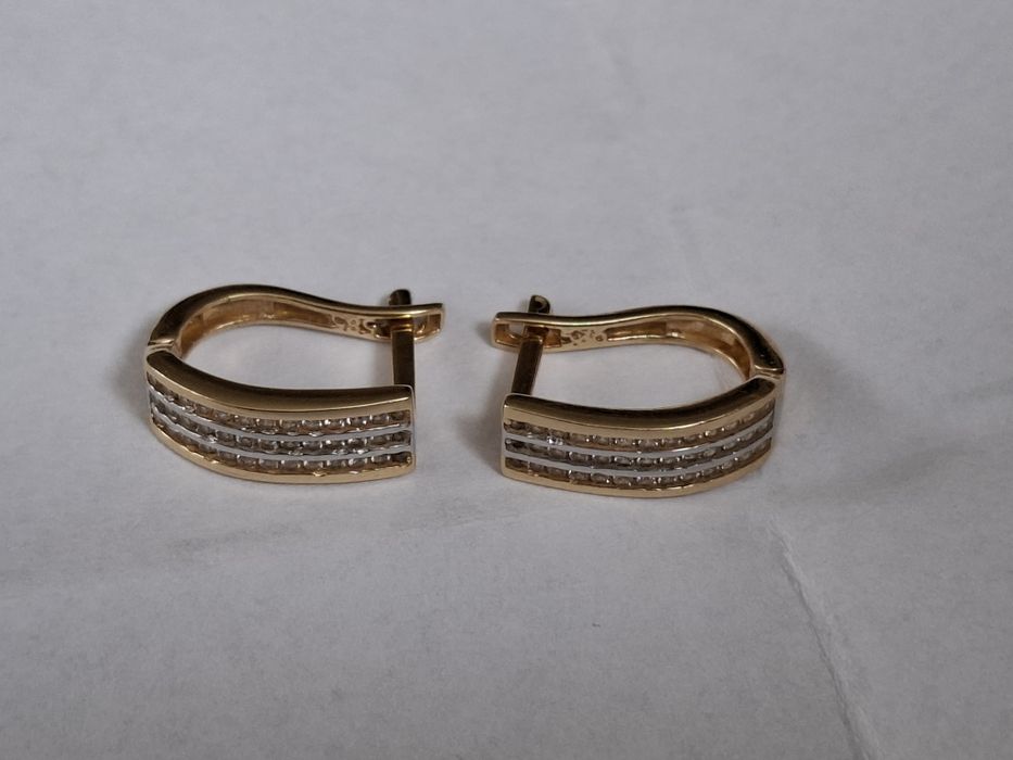 Kolczyki złote próba 585 (14k) 2,89 gr. nowe