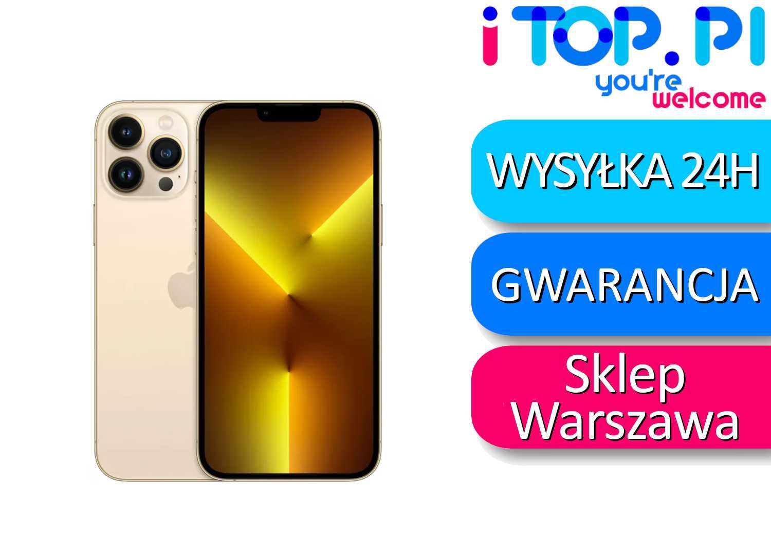 iPhone 13 Pro 128gb Złoty Sklep Warszawa Gwarancja 12 miesięcy