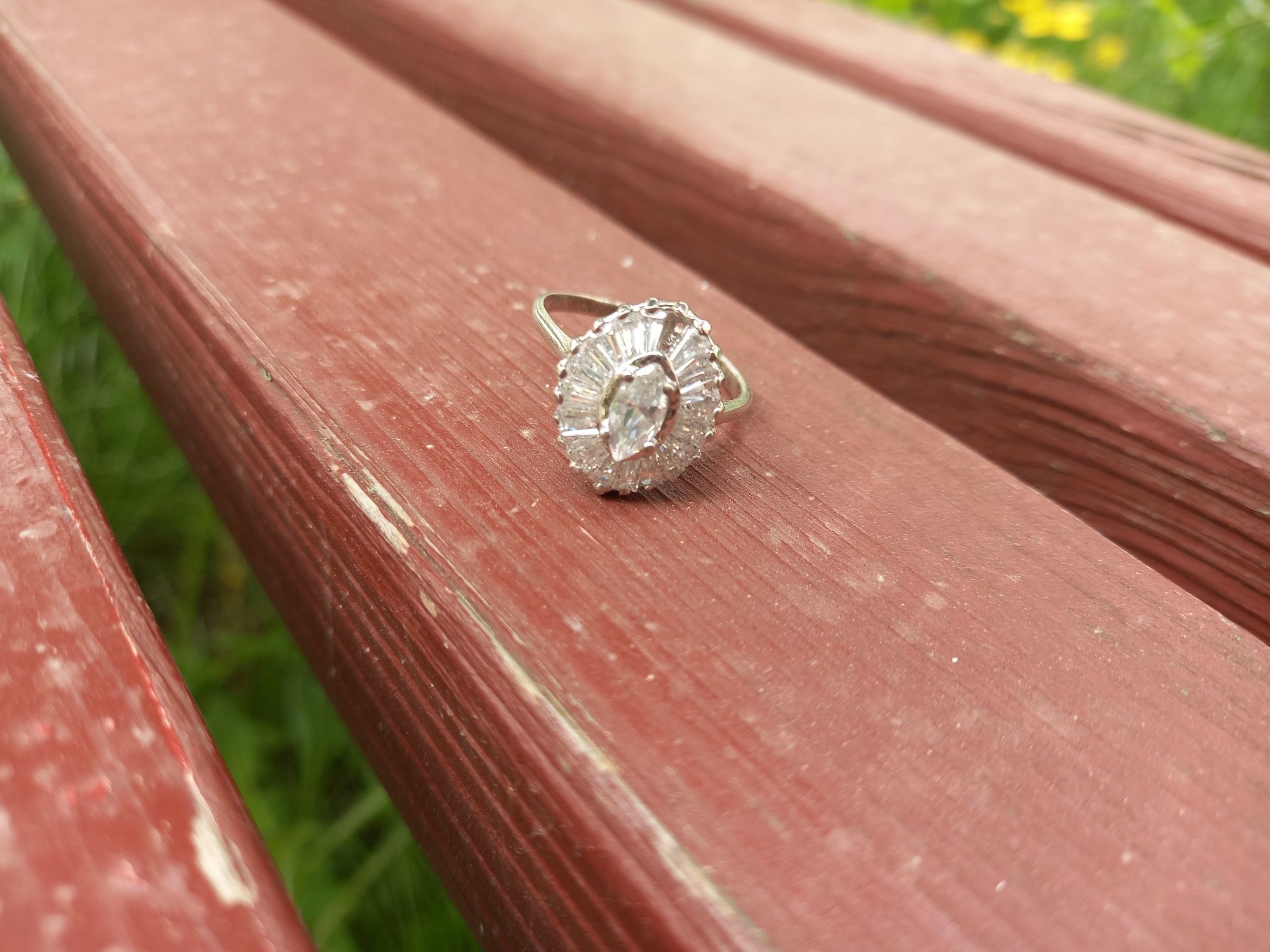 Кольцо серебро 19 размер