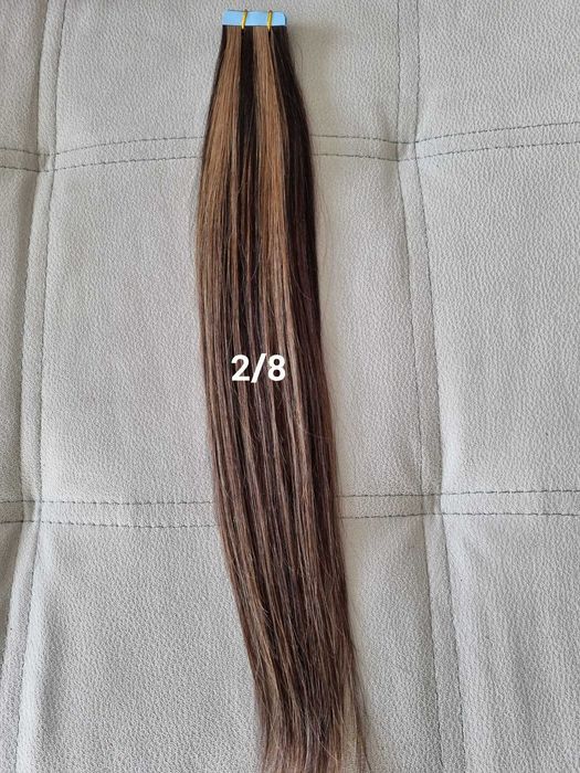 Extensões Adesivas de Cabelo 100% Humano - 50cm e 60cm