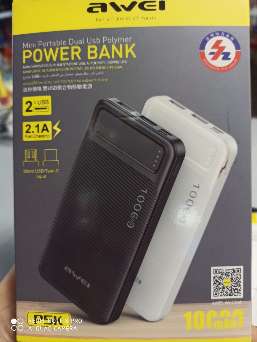 Power bank AWEI P5K 10000mAh