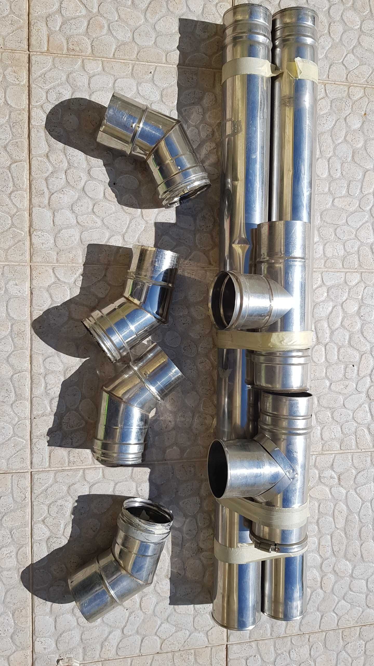 Tubos inox 80mm destinado a maquina de pallets