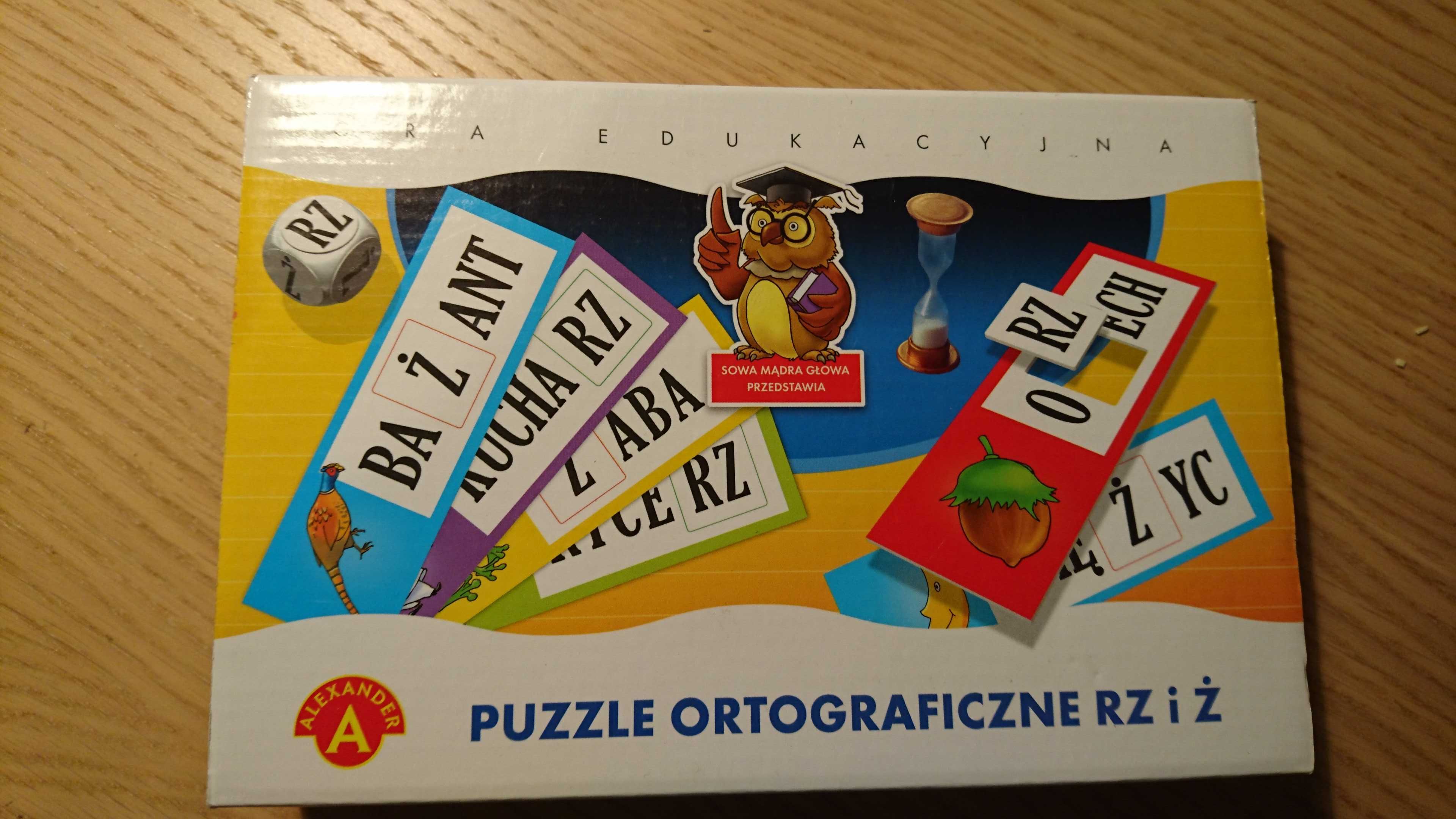 Puzzle ortograficzne RZ i Ż- gra edukacyjna Alexsander