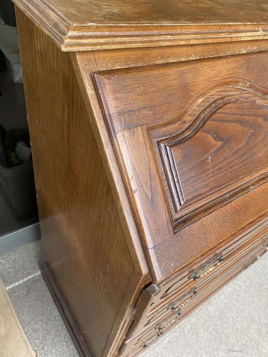 Secretária em madeira com 4 gavetas