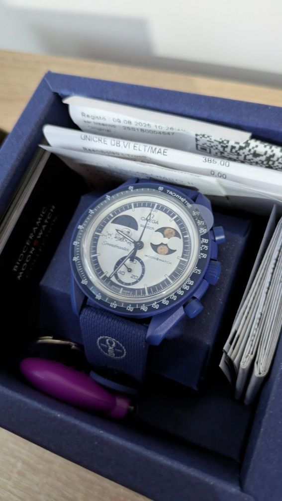 Omega x Swatch Moonswatch Mission to Earthphase Moonshine Gold