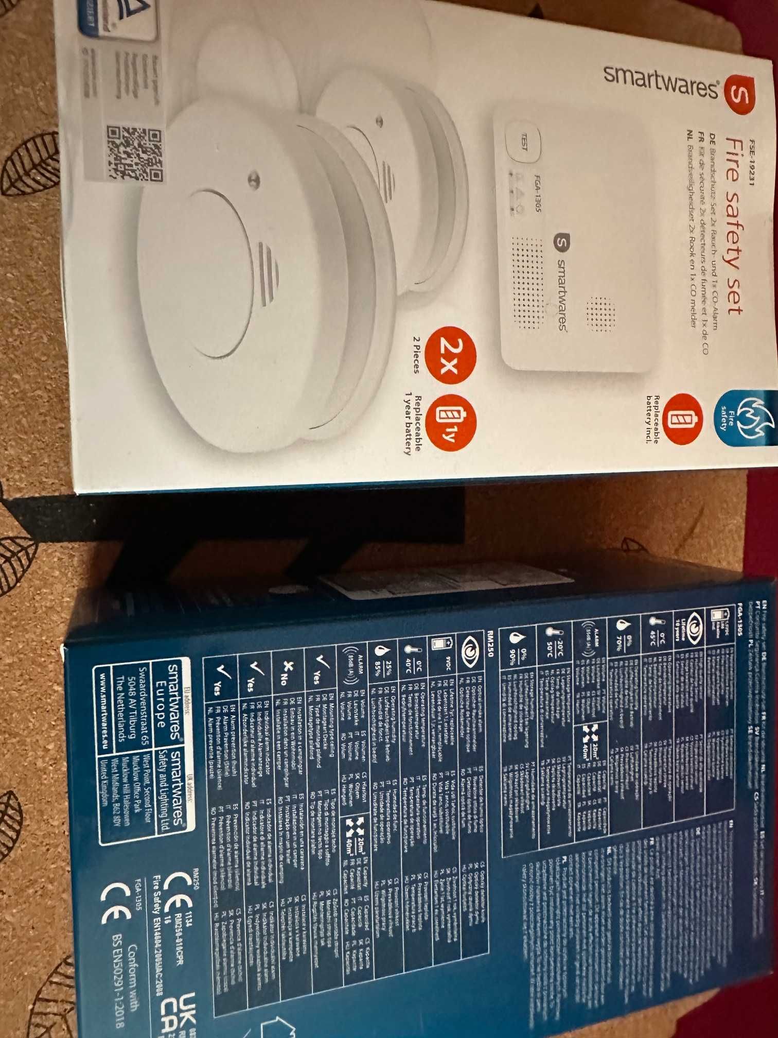 Smartwares system alarmowy przeciwpożarowy FSE-19231 czad i dym