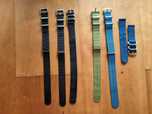 Braceletes de relógio NATO em nylon 18mm 20mm