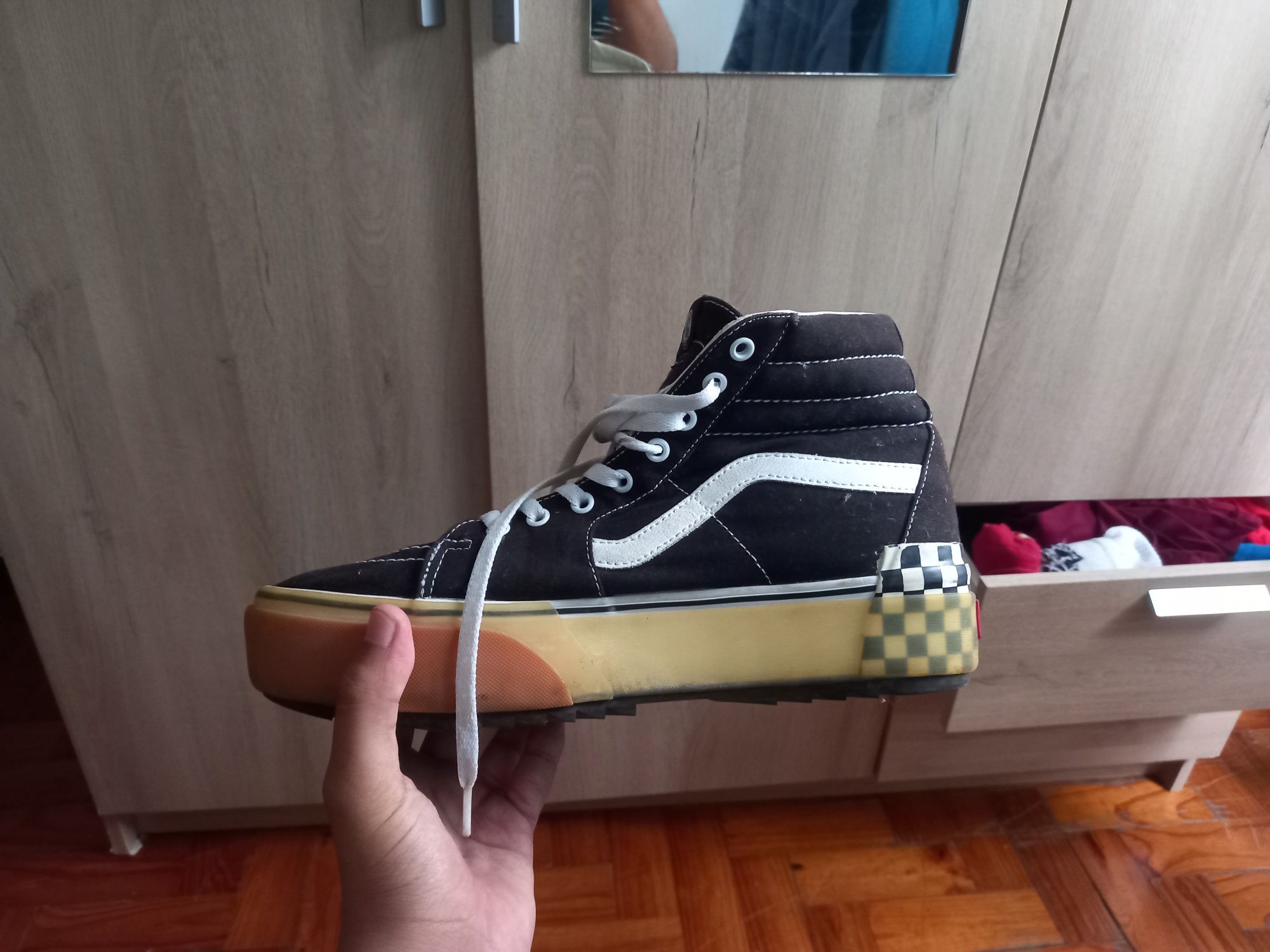 Tênis Vans Sk8-Hi Checkerboard