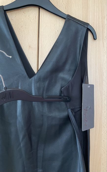 Sukienka czarna skórka rozmiar S