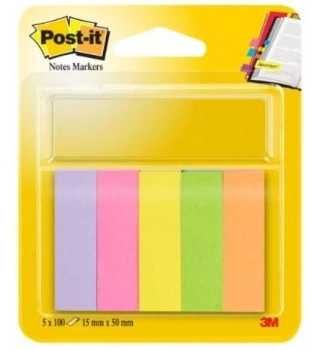 Zakładki indeksujące znaczniki samoprzylepne kolorowe 3M Post-it