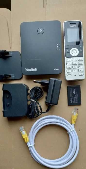 Telefon voip Yealink W53P + baza W60B idealny