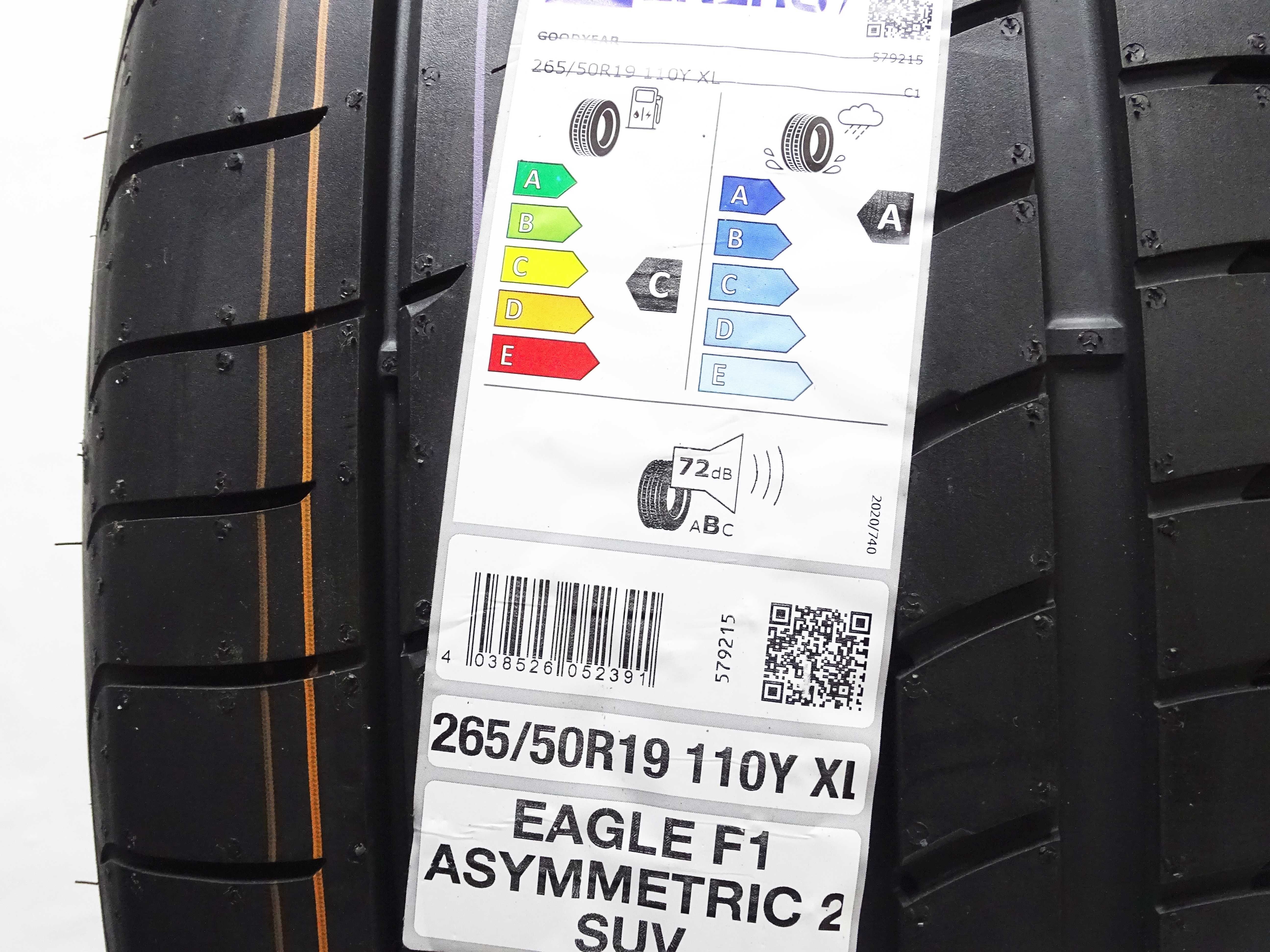 1x GOODYEAR 265/50R19 110Y Eagle F1 ASYMMETRIC 2 SUV XL