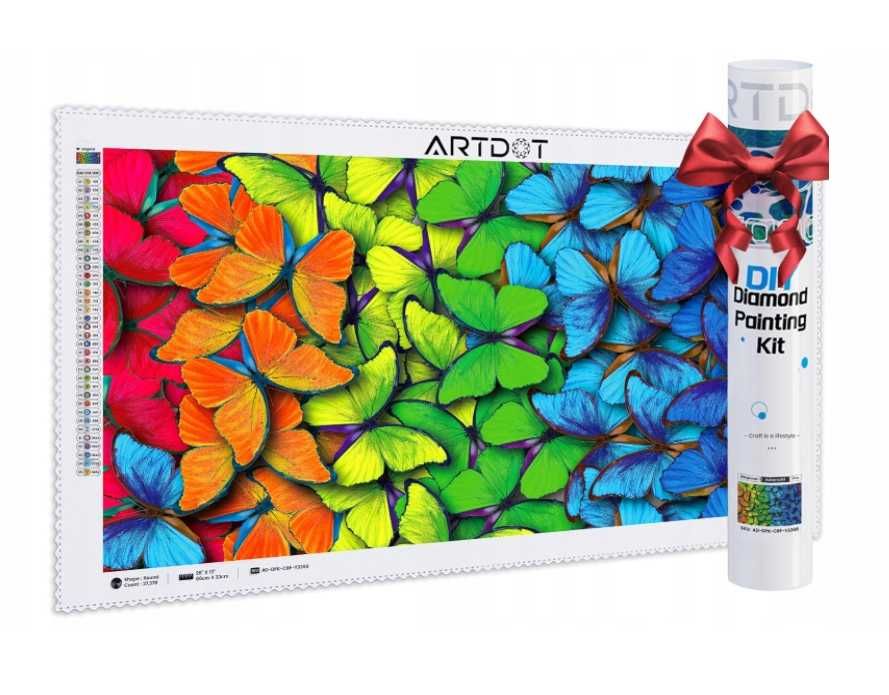 ARTDOT Motyle licencjonowany zestaw do malowania diamentami 5D