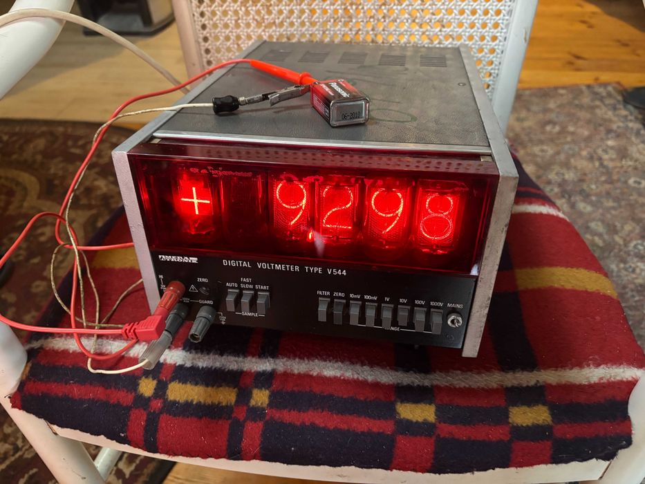Woltomierz Metatronik V544 - duże lampy Nixie Z566/Z567