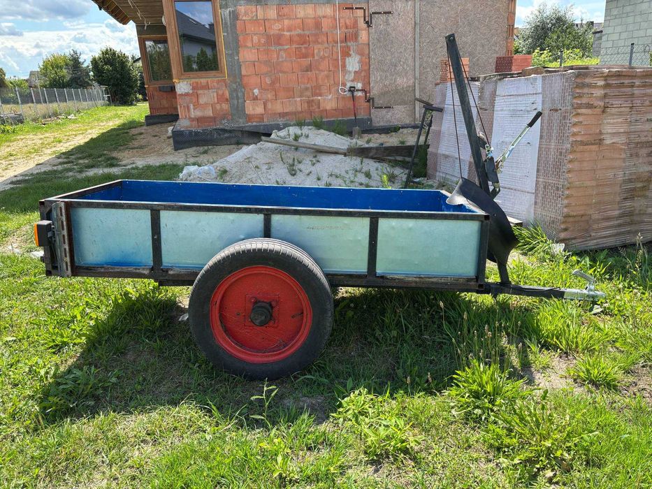 Przyczepka z kiprem do quada traktorka - USZKODZONA - brak homologacji