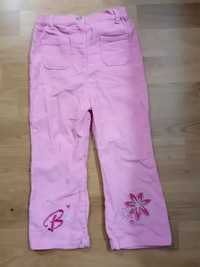 Spodnie spodenki sztruksowe Barbie 110/116