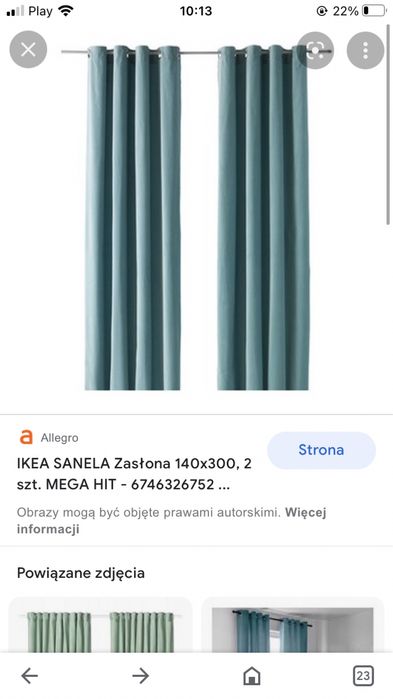 Zasłony ikea uzywane