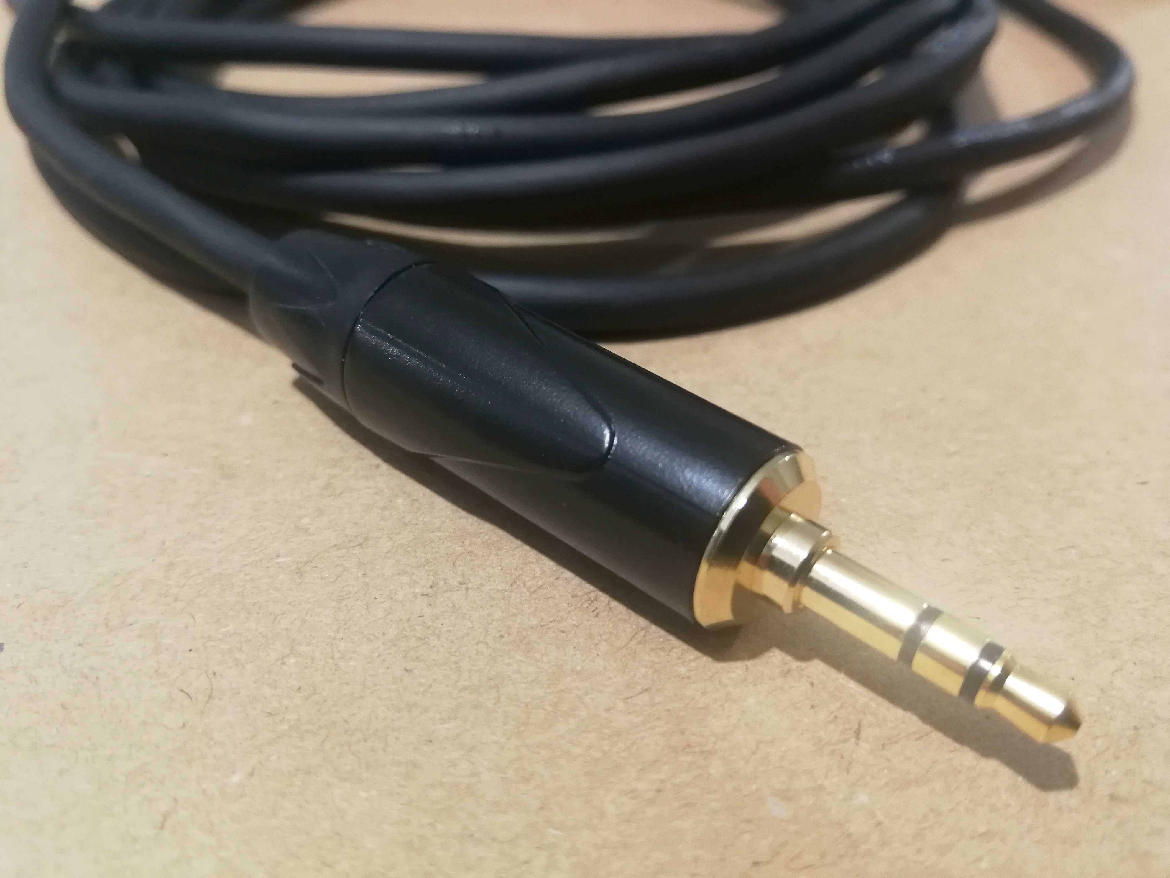 Kabel audio Y przewód JACK 3,5 > 2x JACK 6,3 3m do laptopa telefonu