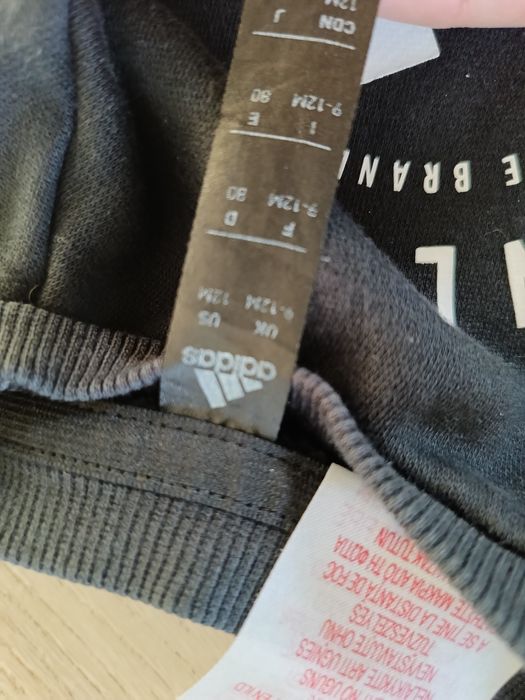 Czarny dresik Adidas 80