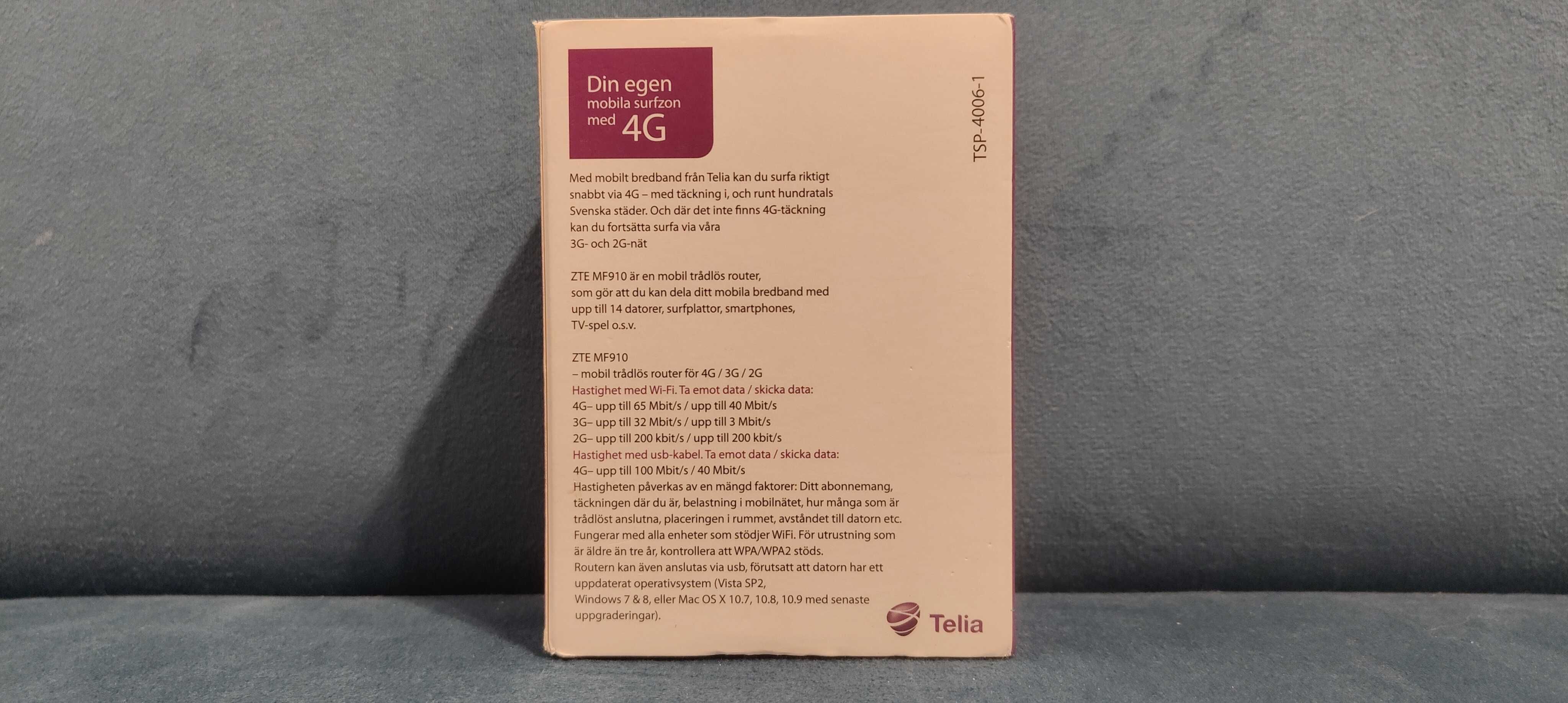 Sprzedam modem mobilny ZTE MF910 | bez simlocka | stan idealny