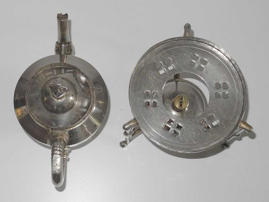 Zabytkowy imbryk - czajniczek do parzenia herbaty PODGRZEWACZ