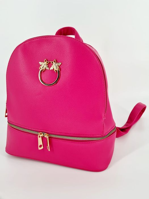 Nowy modny piękny plecak marki Marco Contti róż fuksja