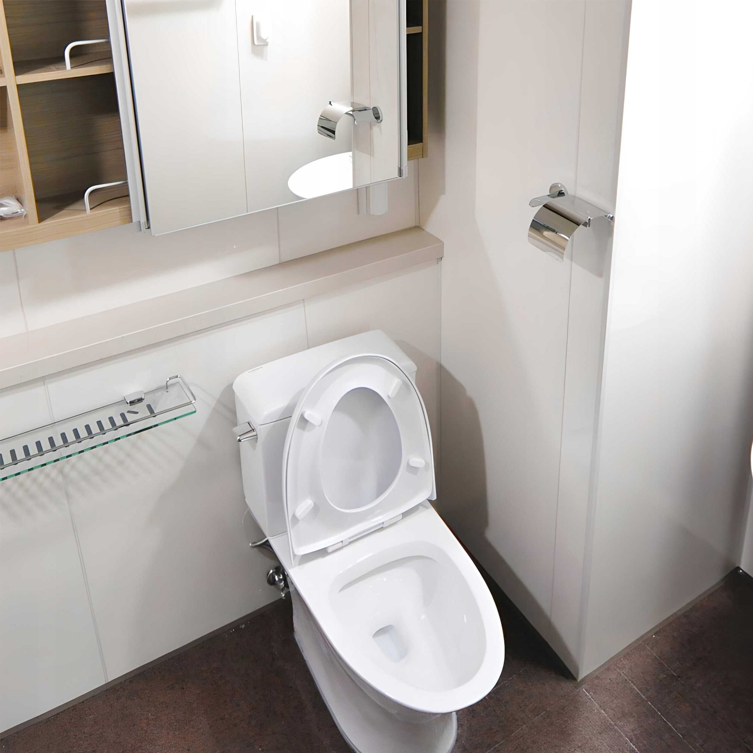 uniwersalna twarda deska sedesowa klapa DO WC WOLNOOPADAJĄCA BIAŁA