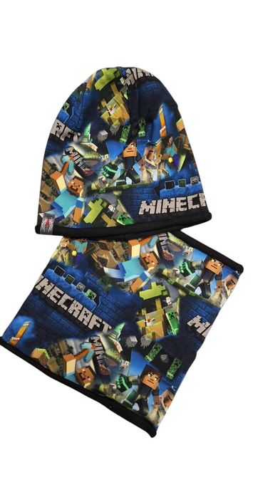 Nowa zimowa czapka i komin Minecraft