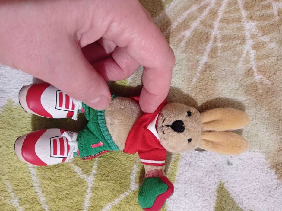 16см брелок на сумку рюкзак мягкая игрушка заяц футболист зайка