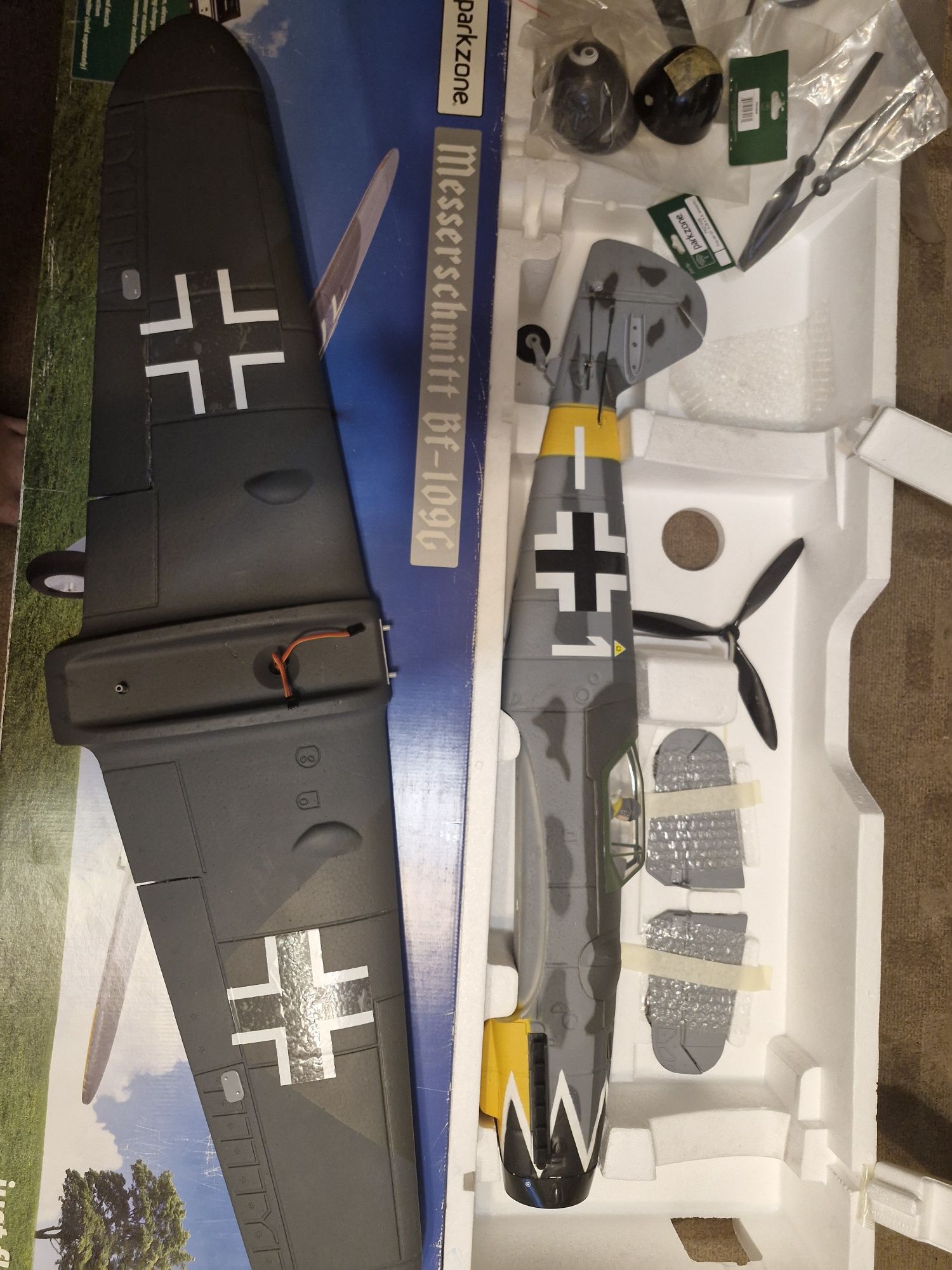 Nowy w oryginalnym pudełku Model Parkzone Messerschmitt BF-109G BNF +