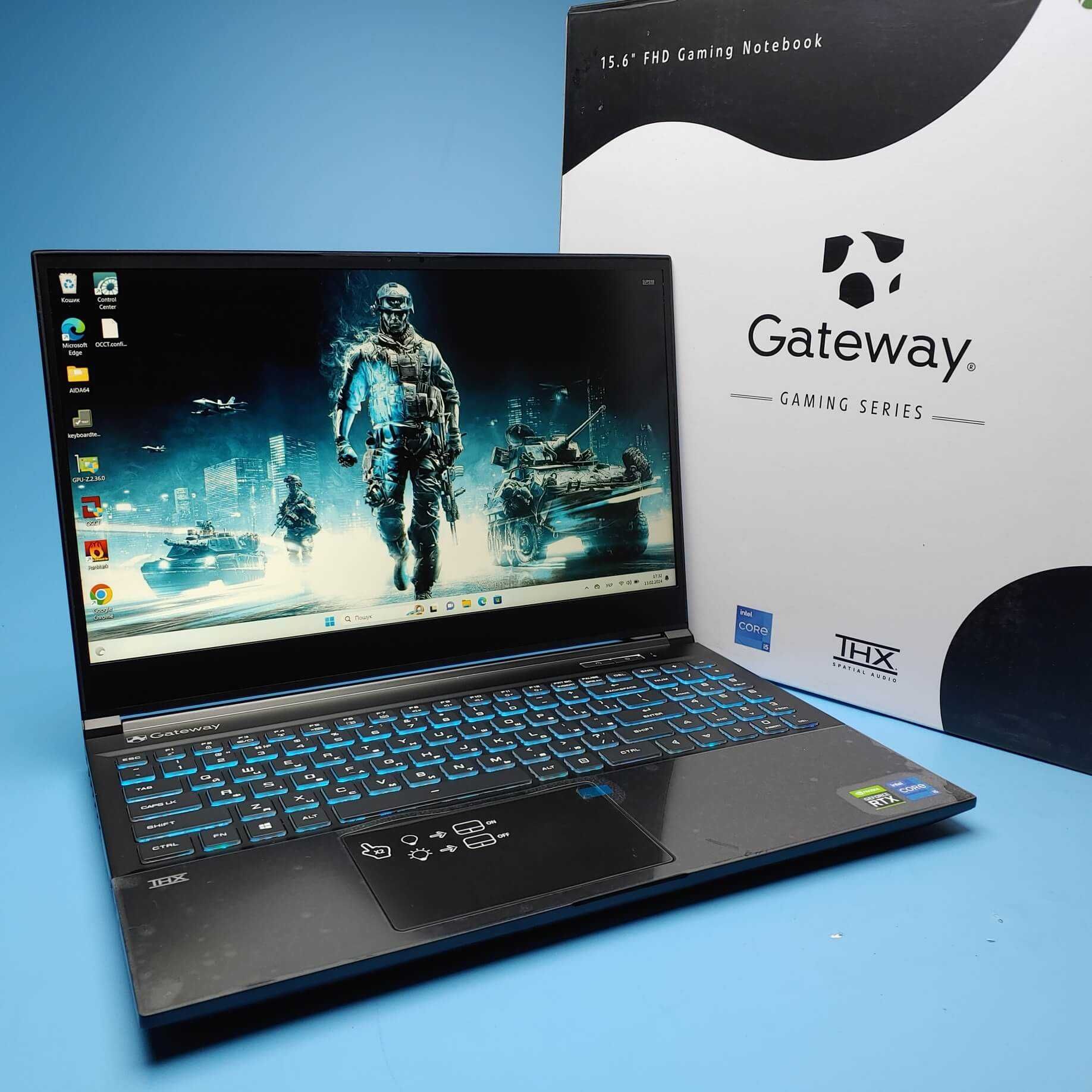 Ноутбук Gateway GGNC51518-BK (i5-11400H/RAM16GB/SSD512/RTX 3050)(7065)