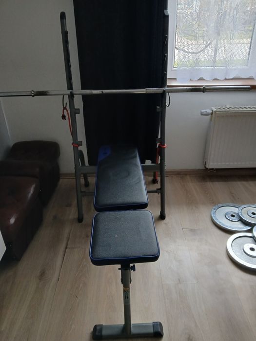 Ławka do ćwiczeń+ obciążenie