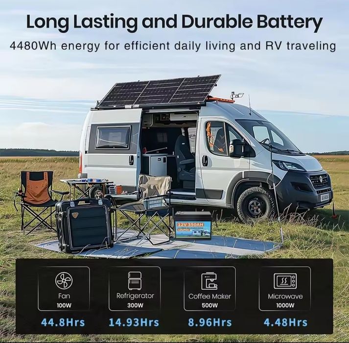 Bateria litowo-żelazowa LifePO4 12V 300Ah z BMS akumulator