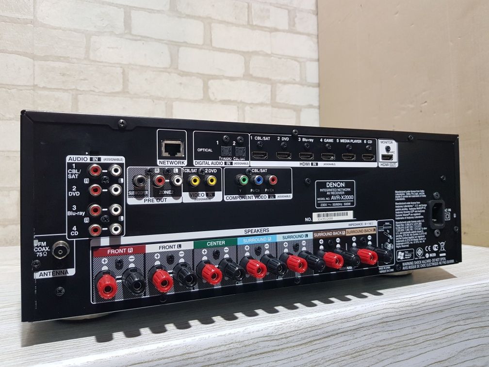 Пульт!7.1AV Стерео ресивер/підсилювач Denon AVR-X2000 б/у з Німеччини