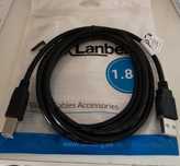 Kabel USB 2.0 A B 1,8m HQ do drukarki HP, Brother, Canon, Epson itp.