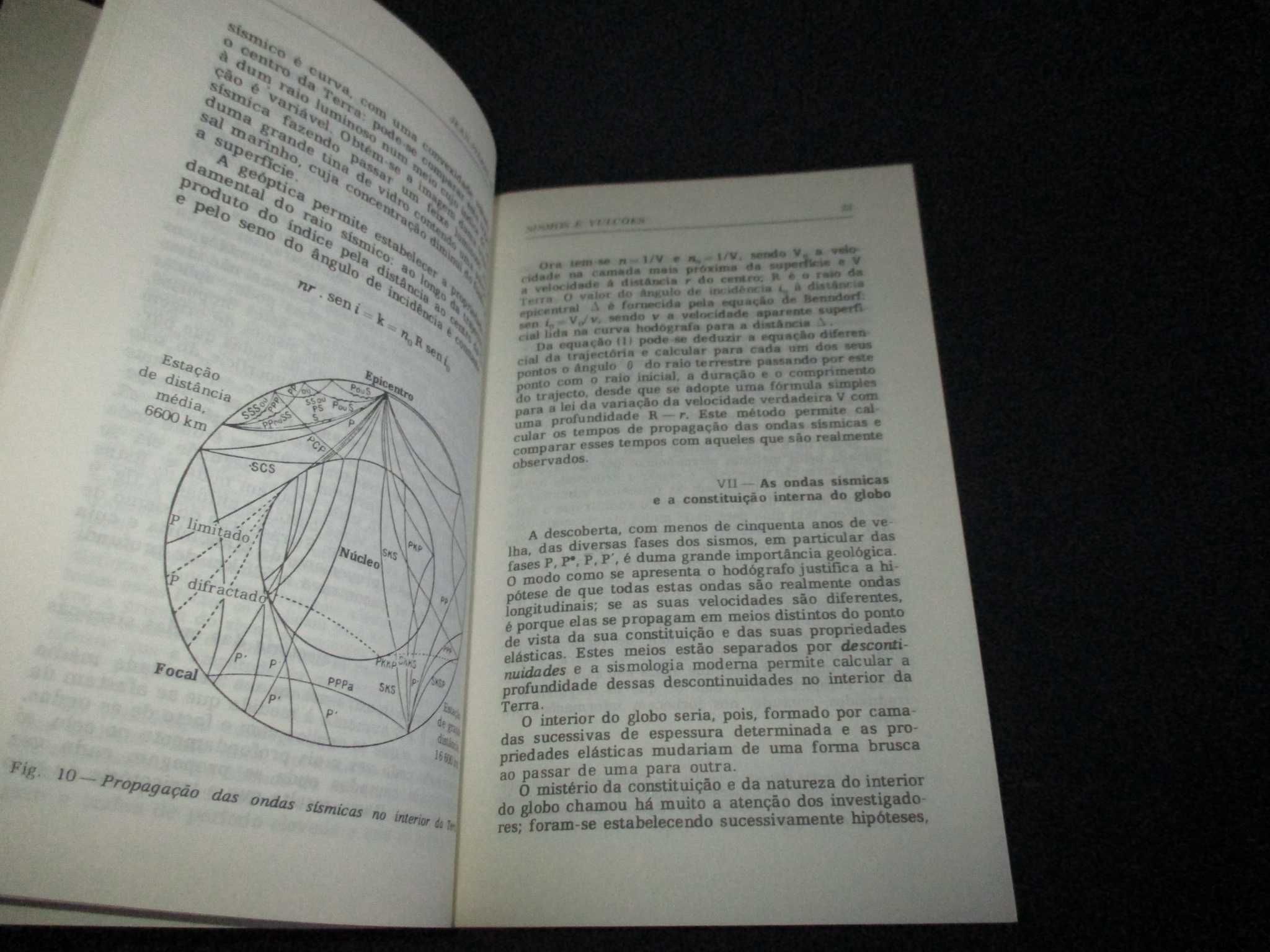 Livro Sismos e Vulcões Jean-Pierre Rothé