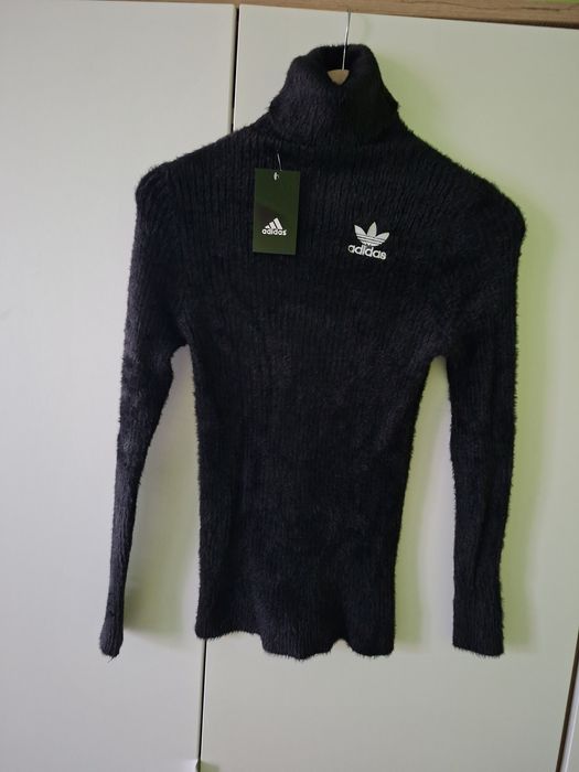 Golf kaszmirowy damski czarny Uniwersalny