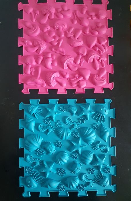 Ортопедичний набір  нові масажні пазл - килимки для дітей, дорослих