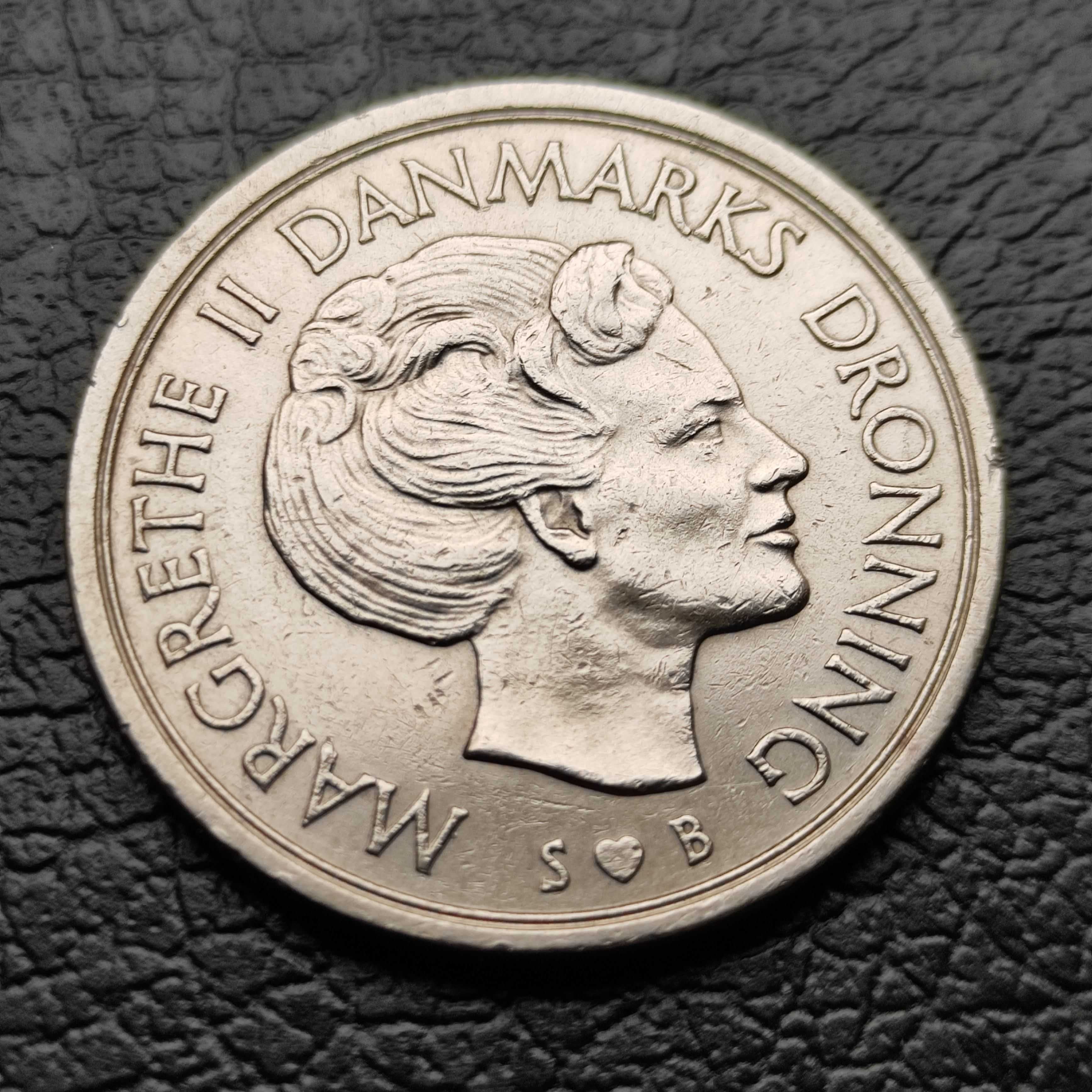 Moneta Dania 5 koron, 1976 r.
