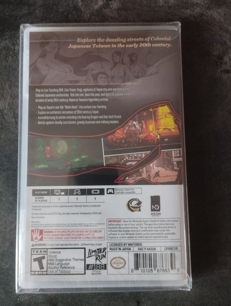 The Legend of Tian Ding Nintendo Switch Limited Run