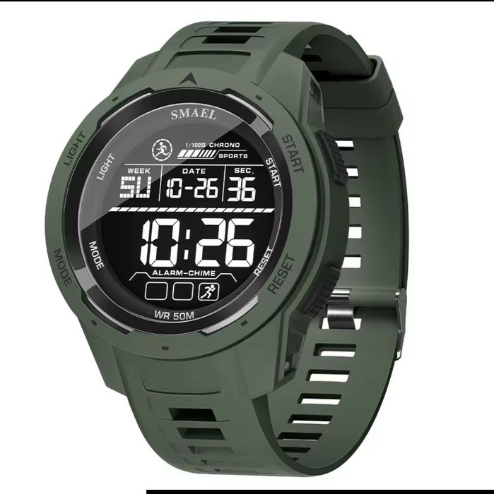 Новий якісний тактичний годинник Smael Alex Army Green