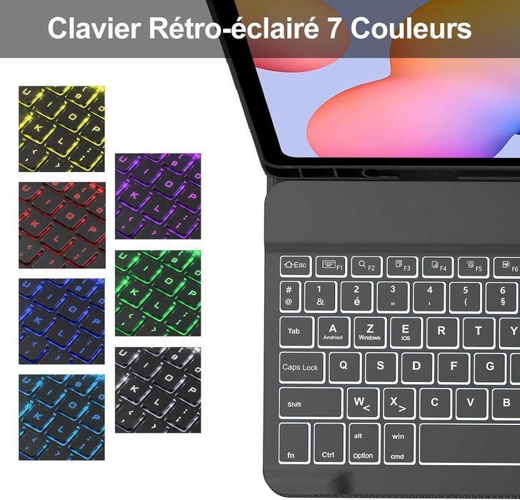 JADEMALL etui klawiatura bluetooth Samsung Galaxy Tab S6 Lite stojak