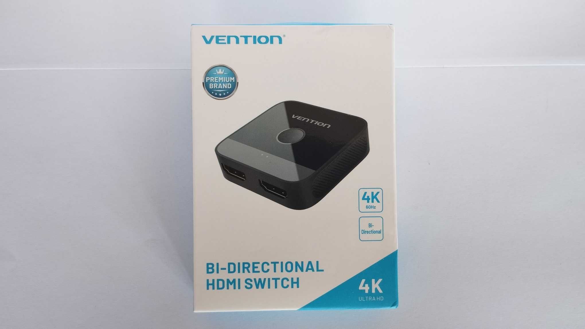 NOVO - Vention - Splitter/Switch HDMI 2.0 – 2 Portas 4K/60Hz