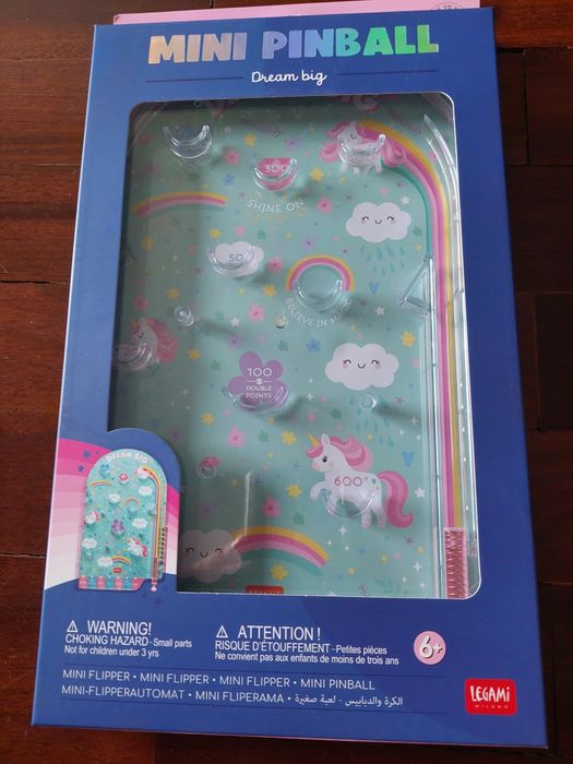 Mini pinball unicórnios novo